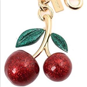 Coach Glitter Cherry keychain